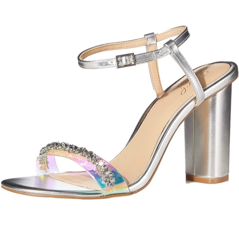 badgley mischka block heels